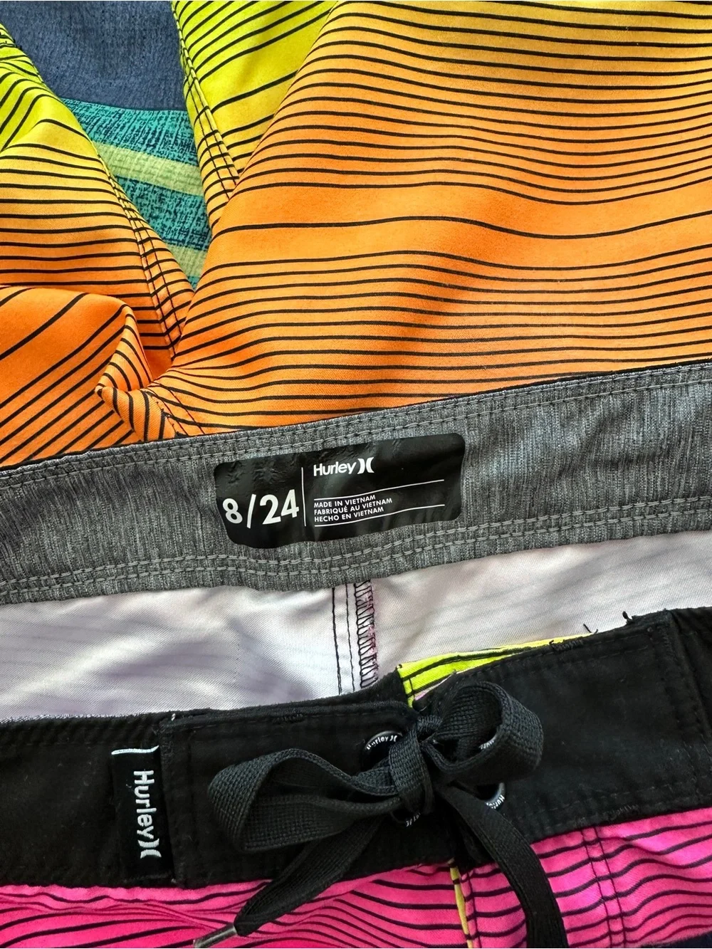 Hurley & Old Navy Boys Swim Short / Swim Trunk 3 Piece Bundle Size M / 8